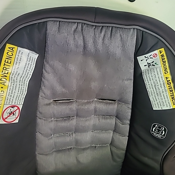 Graco Snugride Snuglock 35 Click Connect Fabric Seat Cover Padding Cushion Gray - Picture 2 of 12